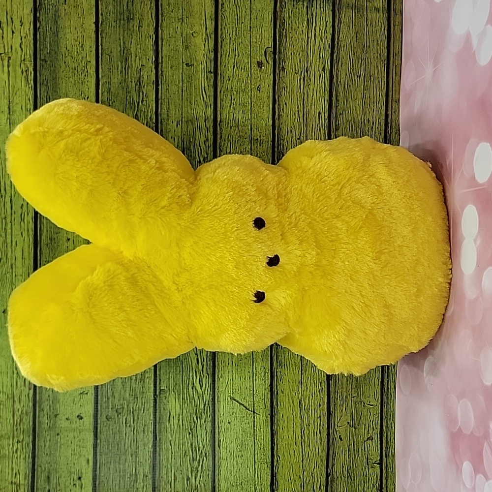 Large Furry Yellow Easter Bunny Rabbit Peeps